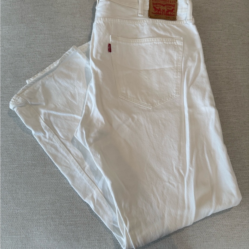 Levi's Men's Straight Jeans in White